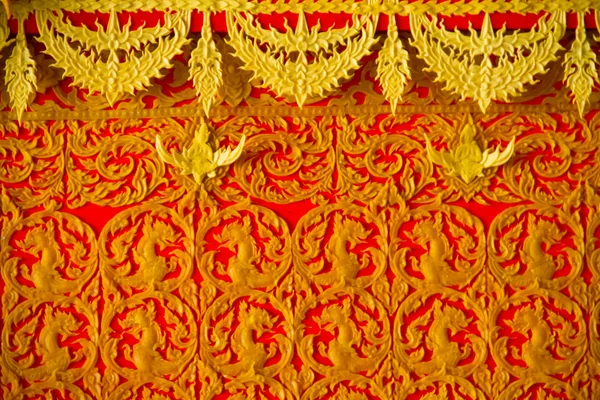 Kaarsenwas snijwerk Thaise stijl textuur in de traditionele parade actieve festival die boeddhistische uitgeleend — Stockfoto