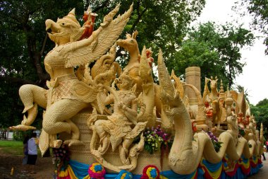 mum balmumu, Tay sanat formu dışarı balmumu, ubonratchathani, Tayland oyulmuştur
