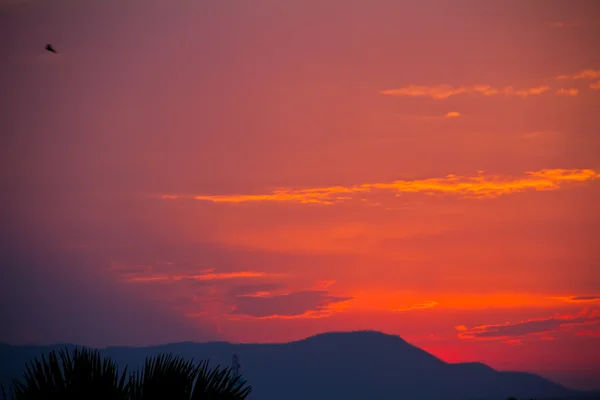 Montagnes au coucher du soleil — Photo