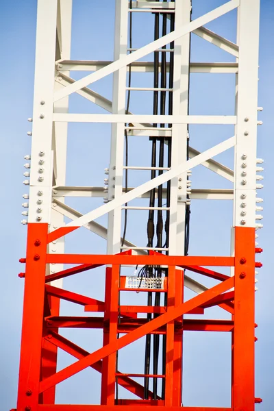 Antenne di comunicazione a torre mobile — Foto Stock