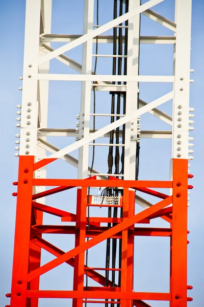 Comunicação da torre móvel — Fotografia de Stock