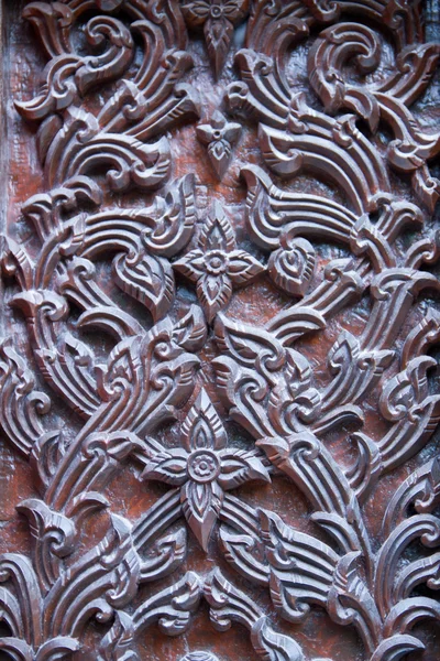 Art of wood carving. Thai style — Stock Photo, Image