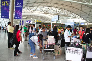 Seoul - Seul uluslararası havaalanında Haziran Haziran 10:passenger