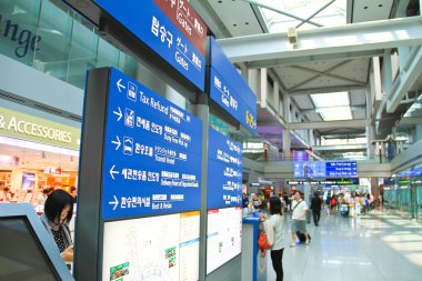 Seoul - Seul uluslararası havaalanında Haziran Haziran 10:passenger