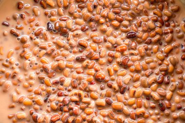 Background of cooked red beans clipart