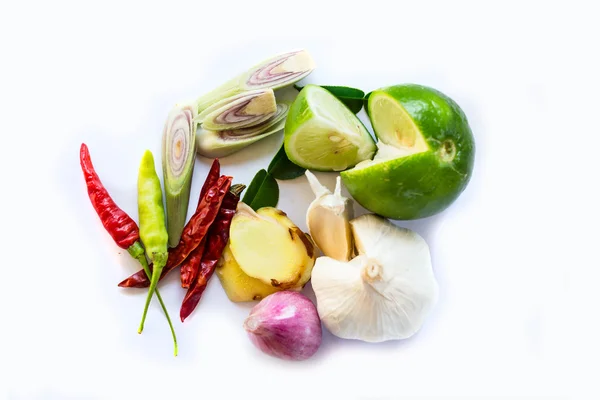 Tom Yum ingredienti cibo tailandese — Foto Stock