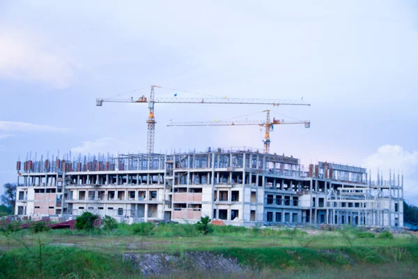 Crane on construction site at Thailand — Stock Photo, Image