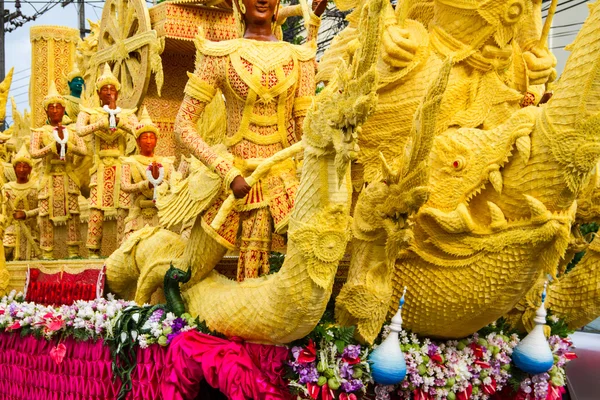 Festival delle candele Ubonratchathani, Thailandia — Foto Stock