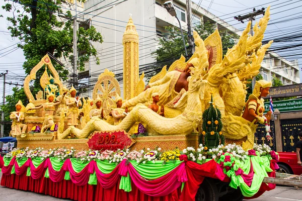 Svíčka festival ubonratchathani, Thajsko — Stock fotografie