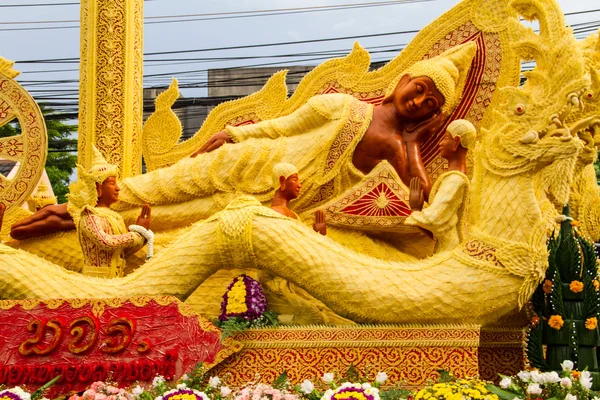 Bougie sculpture à la cire style thaï — Photo