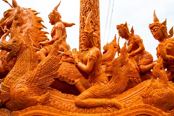 Kaars festival ubonratchathani, thailand — Stockfoto