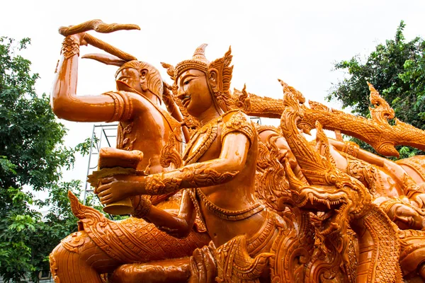 Kaars festival ubonratchathani, thailand — Stockfoto