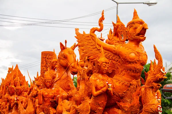 Kaars festival ubonratchathani — Stockfoto