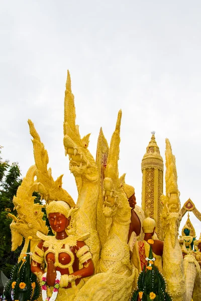 Candle festival Ubonratchathani, Thailand — Stock Photo, Image