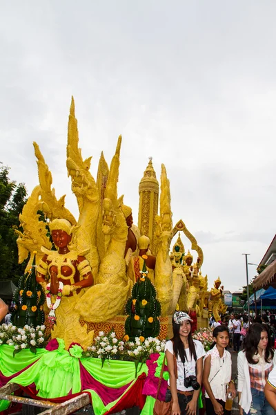 Festa della candela Ubonratchathani — Foto Stock
