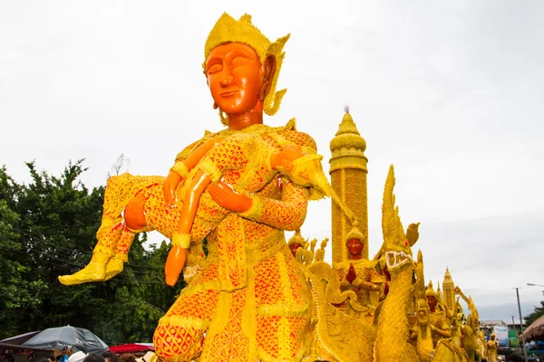 蜡烛节 ubonratchathani 泰国 — 图库照片