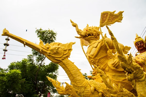 Kaars festival ubonratchathani, thailand — Stockfoto