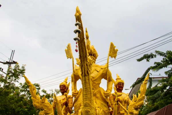 Kaars festival ubonratchathani — Stockfoto