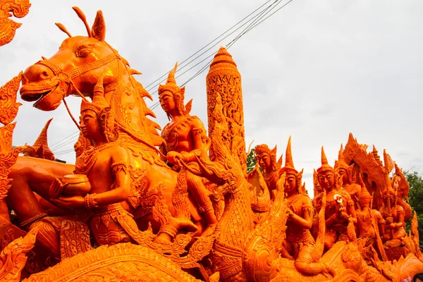 Candle festival Ubonratchathani — Stock Photo, Image