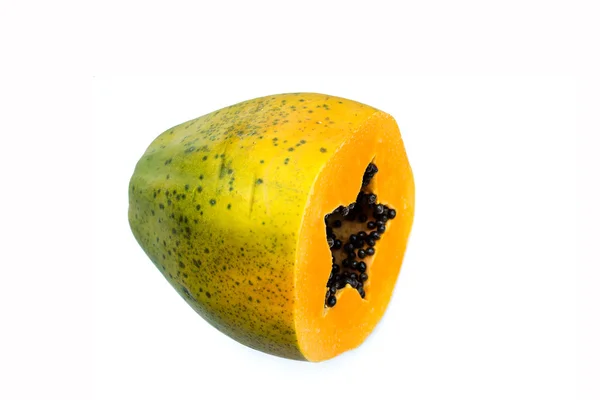 ジューシーなパパイヤの果実のスライス — ストック写真