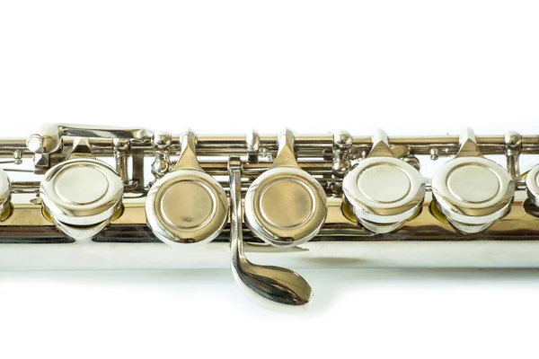 Flute on white background — Stock Photo, Image