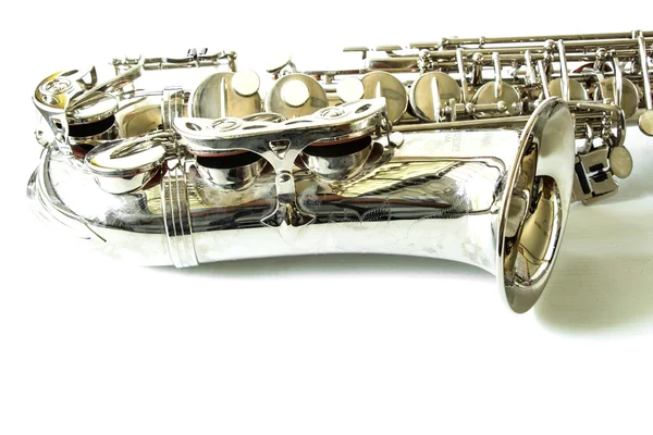 Fragmento de um saxofone — Fotografia de Stock