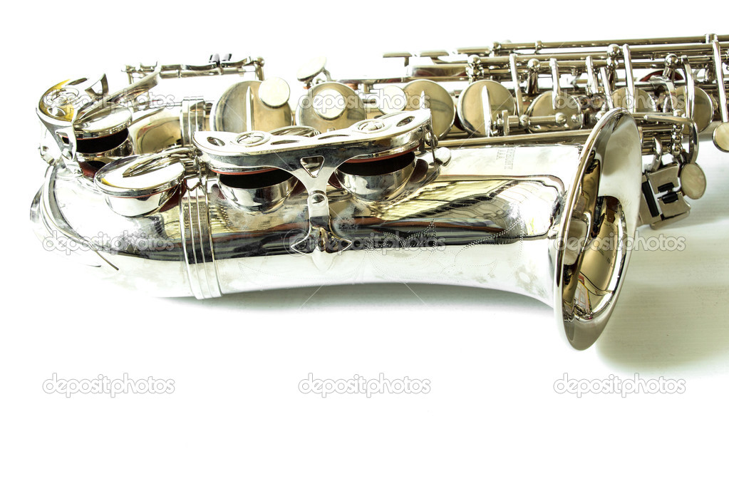Fragment of a saxophone