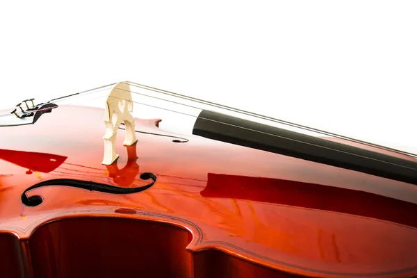 白い背景で隔離のヴァイオリン ヴィンテージ — ストック写真