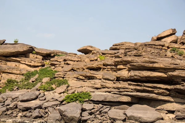 Stone at Sam-Pan-Bok Grand Canyon, Amazing of rock in Mekong river — Stock Photo, Image