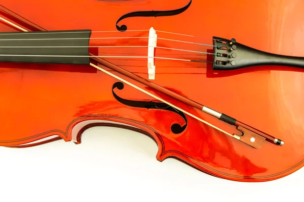 Violin isolerad på vitt — Stockfoto