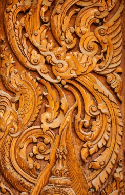 Ahşap oyma sanatı.