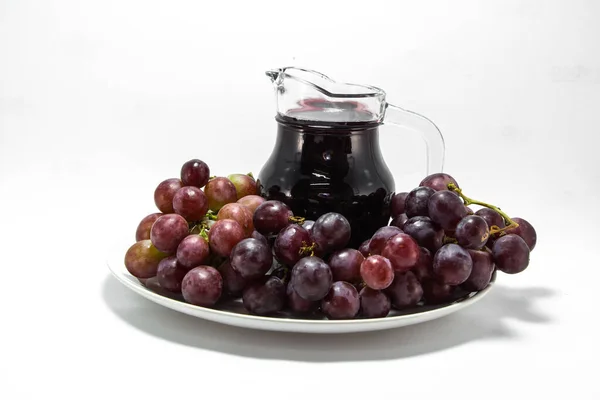 Steuben Grapes Juice Close View —  Fotos de Stock