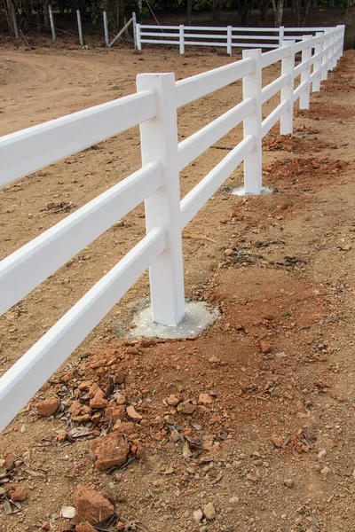 White Fence Close View — Zdjęcie stockowe