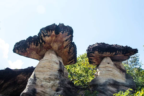 Kamienne Filary Sao Chaliang Ubonratchathani Tajlandia — Zdjęcie stockowe