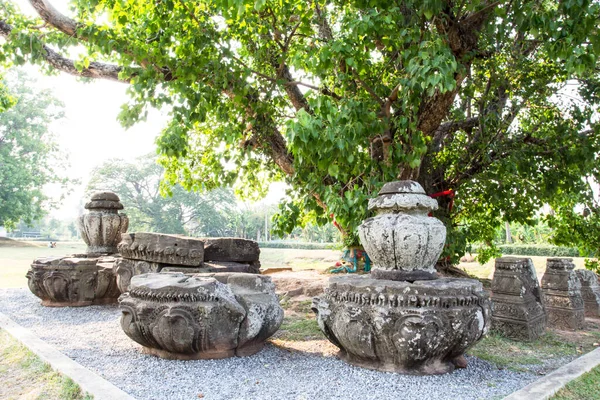Stenbrytning Vid Sikhorafums Tempel Surin Thailand — Stockfoto