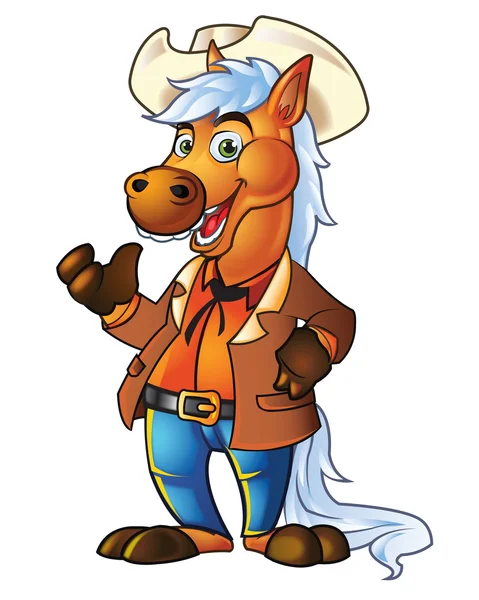 Pony Mascot — Stock Vector
