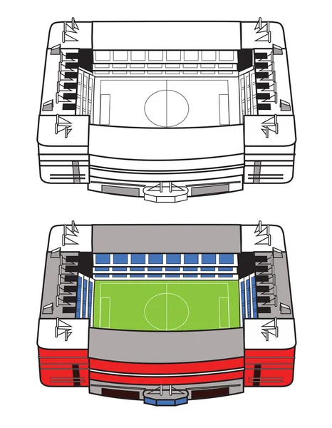 Fußballstadion — Stockvektor