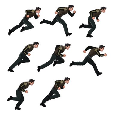 çalışan adam sprite