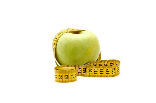 diyet kavramı. beyaz bant ölçme ile aple