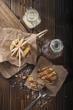 Fıstıklı bisküvi Üstten Görünüm