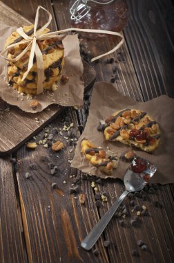 Fıstıklı bisküvi Üstten Görünüm