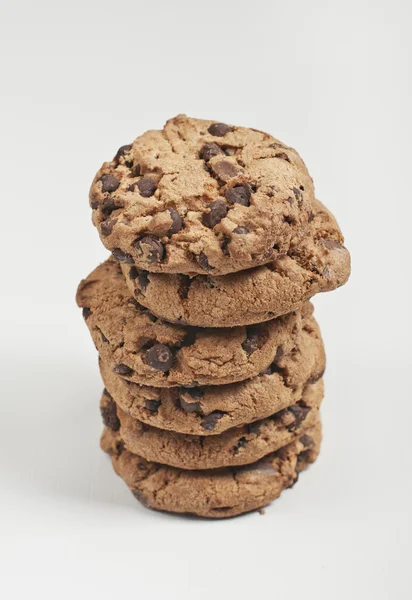Spousta hnědé sušenky — Stock fotografie