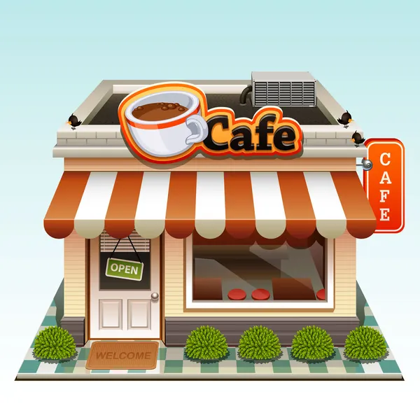 Café pictogram — Stockvector