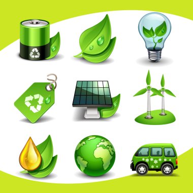 Ecology icons clipart