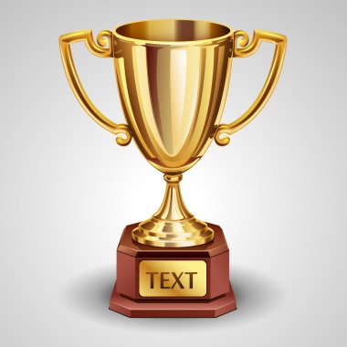 Gold trophy clipart