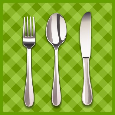 Knife, spoon and fork clipart