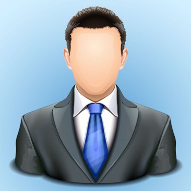 User icon of man in business suit