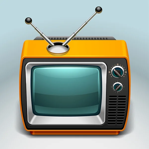 Icono retro TV — Vector de stock