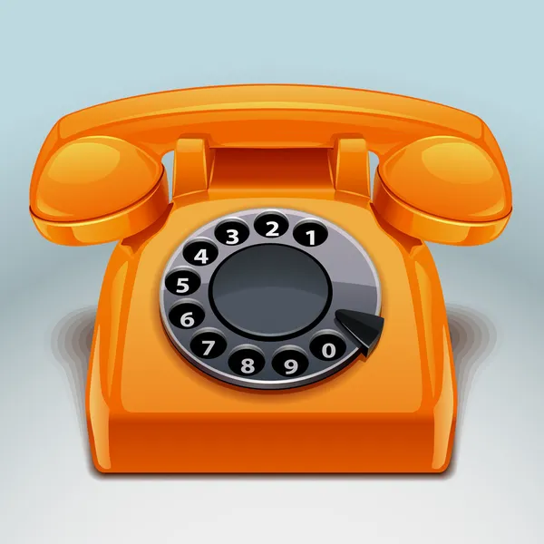 Retro phone icon — Stock Vector