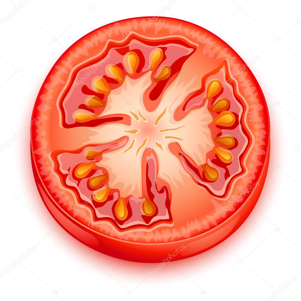 A slice of tomato